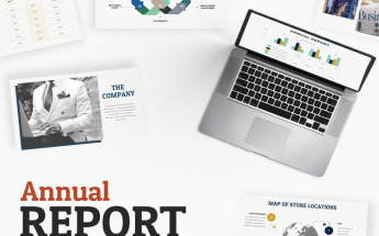 "Annual Report" modèle PowerPoint Premium #65493