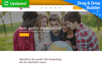 Modèle De Page D'atterrissage adaptatif pour site d’association caritative #65474