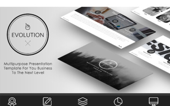 EVOLUTION - Multipurpose PowerPoint sablon 65628