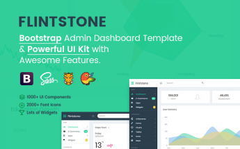 Responzivní Administrativí šablona "Flintstone- The Ultimate Multipurpose" #65607