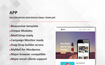 APP - Multipurpose Responsive Newsletter Template