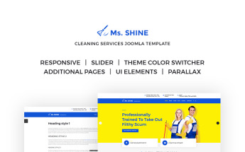 Ms. Shine - Cleaning Services Responsive Joomla Template
