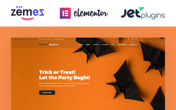 PartyMaker - Halloween Party WordPress Theme