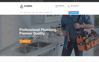 Responsivt Plumbing - Home Maintenance Agency WordPress-tema #65770