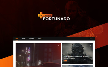 Fortunado - Gamer Responsive WordPress Theme