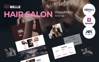 Tema WordPress Responsive #65991 "MaBelle - Beauty Salon"