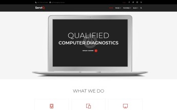 WordPress Theme namens "ServIQ Computer Repair Services" #65928