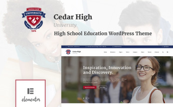Cedar High - University WordPress Theme