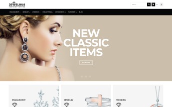 Responsywny szablon Magento Jewelrus - Jewelry Store #66100