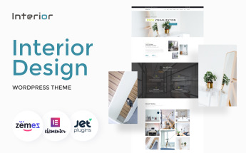 Template WordPress Responsive #66130 "Interior - Interior Design Company Responsive"