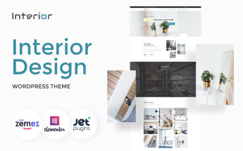 WordPress Theme namens "Interior - Interior Design Company Responsive" #66130