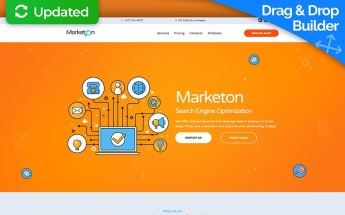Modello di Landing Page Responsive #66383 "SEO"