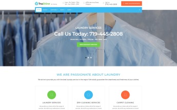 Reszponzív TruShine Laundry Service WordPress sablon 66335
