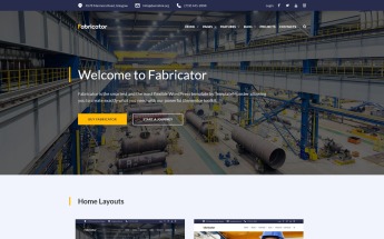 Tema De WordPress "Fabricator - Industrial Company Elementor" #66334