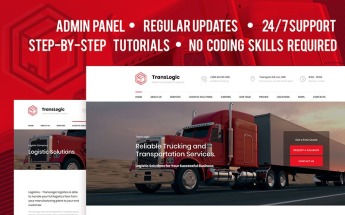Plantilla Moto CMS 3 "Transportation and Logistics Company" #66533