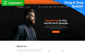 Speaker - Life Coach Responsive Moto CMS 3 Template