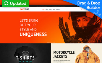 "Speedio - Cars & Motorcycles Equipment Store" modèle MotoCMS pour commerce électronique adaptatif #66558