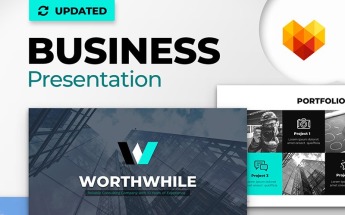 "WorthWhile Consulting PPT Design" PowerPoint 模板 #66801