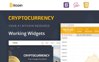 Bitcoin Cryptocurrency Responsive Website Template