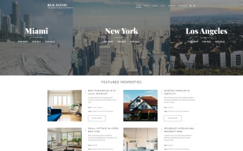 "Real Estate - Renting Agency Responsive" Responsive Joomla Template №66959