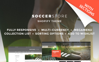 Soccer Store Shopify Theme