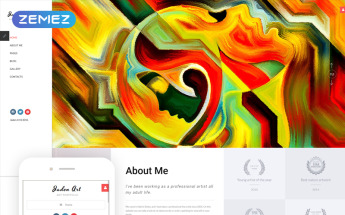 Responsywny szablon Joomla Jaden Art - Art Portfolio #67177