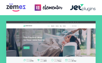 Tema De WordPress "Mortgates - Financial Services" #67116