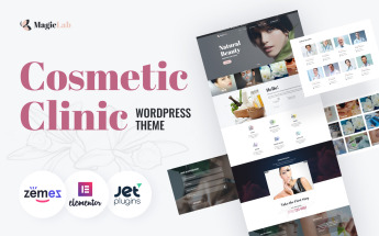 "MagieLab - Cosmetic Clinic" Responsive WordPress thema №67226