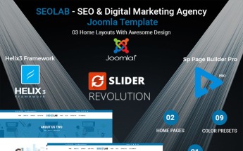 Plantilla Joomla "SEOLAB - SEO & Digital Marketing Agency" #67233