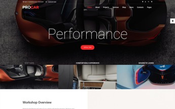 "ProCar - Car Parts Multipage HTML" Responsive Website template №67239