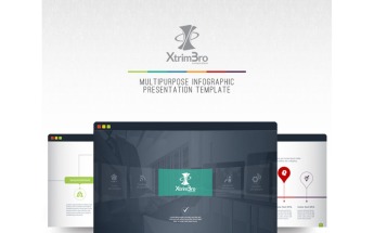 PowerPoint Vorlage namens "XtrimBro - Multipurpose Infographic Presentational" #67300