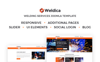 "Weldica - Welding Services" thème Joomla adaptatif #67392