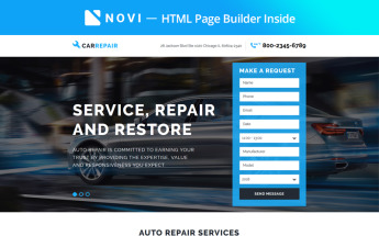 CarRepair - Practical Car Repairing Workshop with Built-In Novi Builder №67411