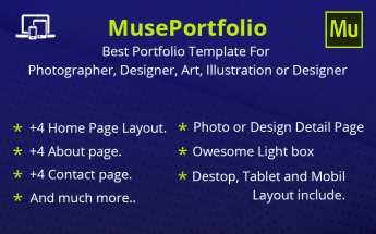 MusePortfolio - Muse Template