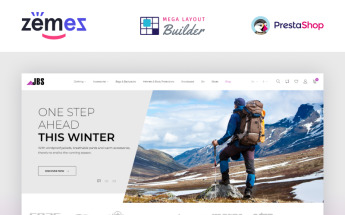 PrestaShop Theme namens "JBS - Winter Sports Equipment" #67439