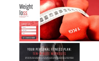 Reszponzív Weight Loss - Simple Weight Loss Program Compatible with Novi Builder Nyítóoldal sablon 67442
