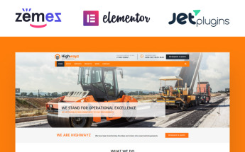 Highwayz - Road Construction WordPress Theme