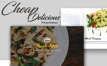 Cheap Delicious Presentation PowerPoint Template