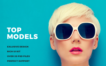 Reszponzív Top Models Weboldal sablon 67708