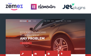 "Mechanicum - Car Repair Elementor" thème WordPress adaptatif #67865