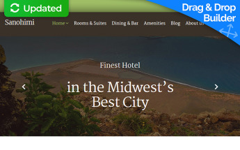 "Sanohimi - Exotic Hotel" Responsive Moto CMS 3 Template №68007