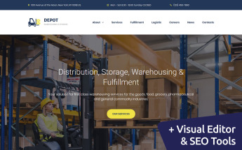 Depot - Warehouse Premium Moto CMS 3 Template