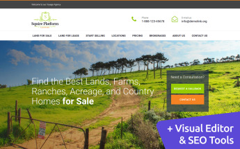 Plantilla Moto CMS 3 "Real Estate Broker Premium" #68205