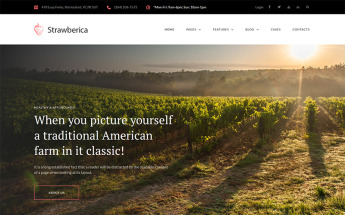 Strawberica - Vegan Farm Responsive WordPress sablon 68283