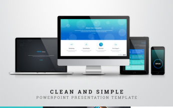PowerPoint Vorlage namens "Clean and simple presentation special topic" #68318