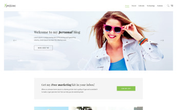 Responsive XPression - Minimal Blog Wordpress #68324
