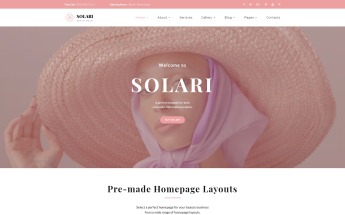 Solari - Beauty Salon HTML5 №68393