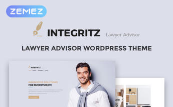 "Integritz - Responsive Law Firm Elementor" Responsive WordPress thema №68519