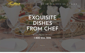 Responzivní WordPress motiv "Trattorio - Restaurant Elementor" #68534