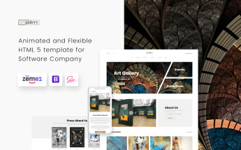 Art Gallery Multipage HTML5 Template Web №68655